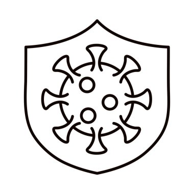 covid 19 coronavirüs virüs patojeni, salgın hastalık salgını salgın çizgisi simgesi