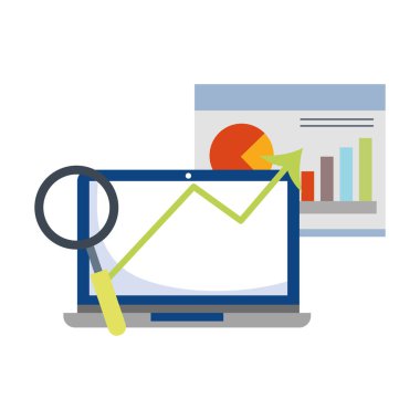 Çevrimiçi ödeme, dizüstü bilgisayar sunum tahtası analizi finansal, ecommerce market alışverişi, mobil uygulama