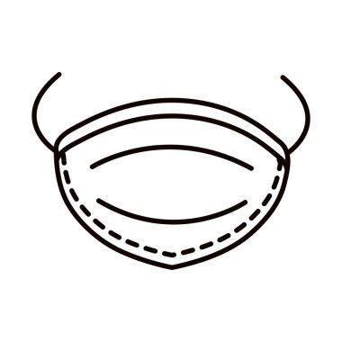 covid 19 koronavirüs önleme, tıbbi maske koruması, salgın salgın türü simge