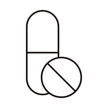 covid 19 koronavirüs önleme, ilaç reçeteli kapsül hapı, salgın salgın türü simge