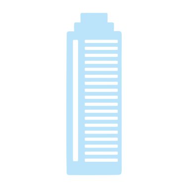 Kule mimarisi izole edilmiş simge tasarımı beyaz arkaplan