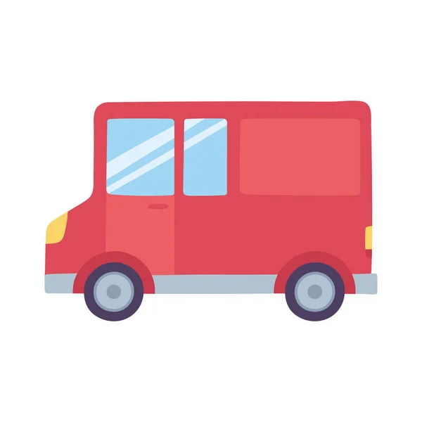 Lieferwagen transport service isoliert icon design weiß hintergrund — Stockvektor