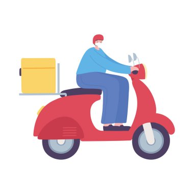 dağıtımcı scooter servisi izole edilmiş simge tasarımı beyaz arkaplan