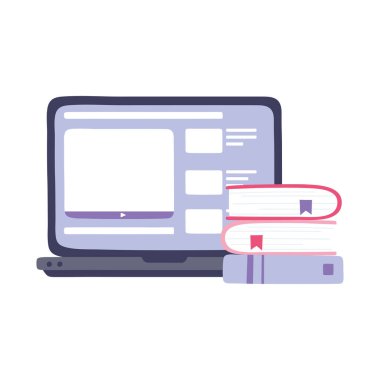 çevrimiçi eğitim, dizüstü bilgisayar sitesi ders kitapları, eğitim ve dijital öğrenim kursları