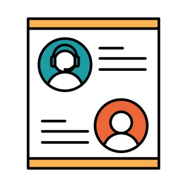 çevrimiçi eğitim, web sitesi sanal sınıf öğretmeni ve öğrencisi, mobil eğitim kursları satırı ve doldurma simgesi