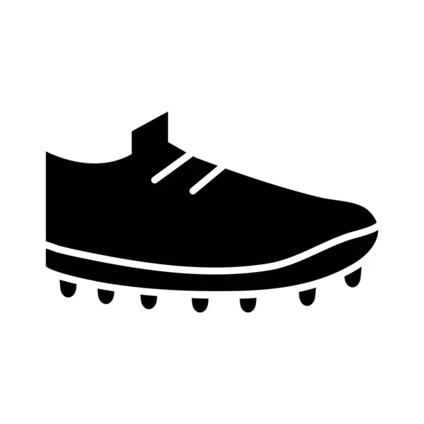 Ποδόσφαιρο παιχνίδι, παπούτσια εξοπλισμού πρωταθλήματος ερασιτεχνικό τουρνουά σιλουέτα στυλ εικονίδιο — Διανυσματικό Αρχείο