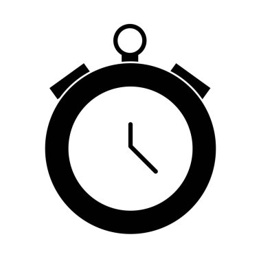 Basketbol oyunu, kronometre zaman eğlencesi spor siluet tarzı simge