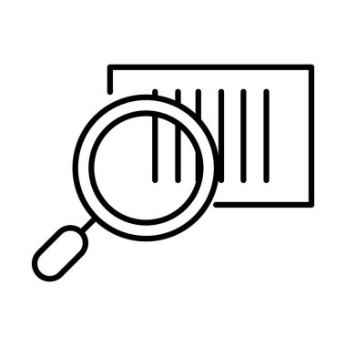 teslimat ambalajı, kod büyüteç kargo dağıtımı, mal hattı simgesi lojistik sevkiyatı