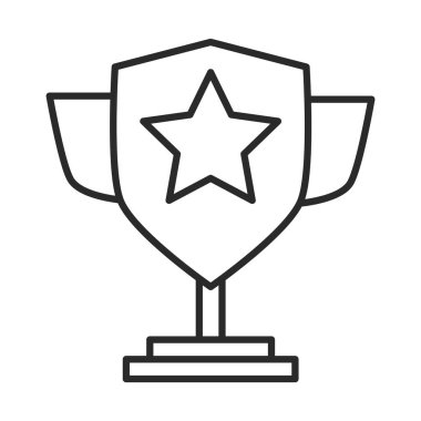 Futbol maçı, kupa ligi spor turnuvası çizgi ikonu