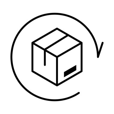 teslimat ambalajı, karton kutu servis kargo dağıtımı, mal satışı simgesi lojistik sevkiyatı