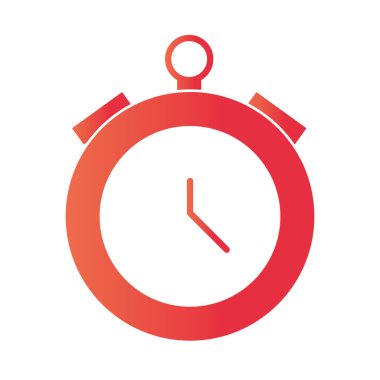 Basketbol oyunu, kronometre zaman eğlence sporu gradyan tarzı simgesi