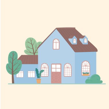 çok katlı ev bahçe manzaralı ev tasarımı