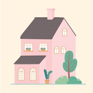 çok katlı ev bahçe manzaralı ev tasarımı