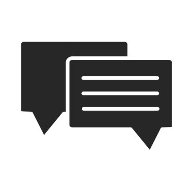 konuşma balonu sohbet iletisi sms siluet biçimi simgesi