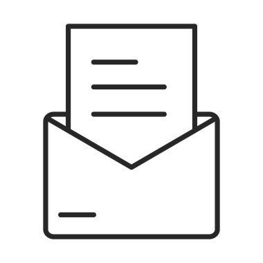 e- posta iletisi zarfı kurye satırı biçimi simgesi