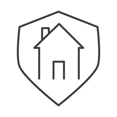 covid 19 koronavirüs sosyal uzaklık önleme, ev korumasında kalın, salgın yayılma vektör çizgisi tarzı simge