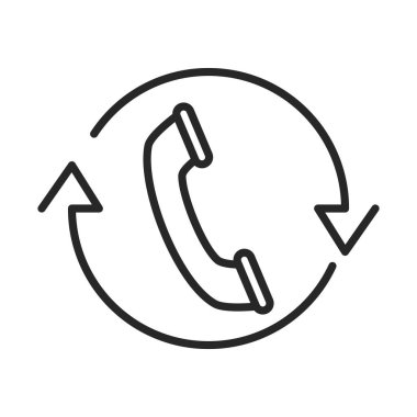 telefon merkezi servis yardım hattı simgesi