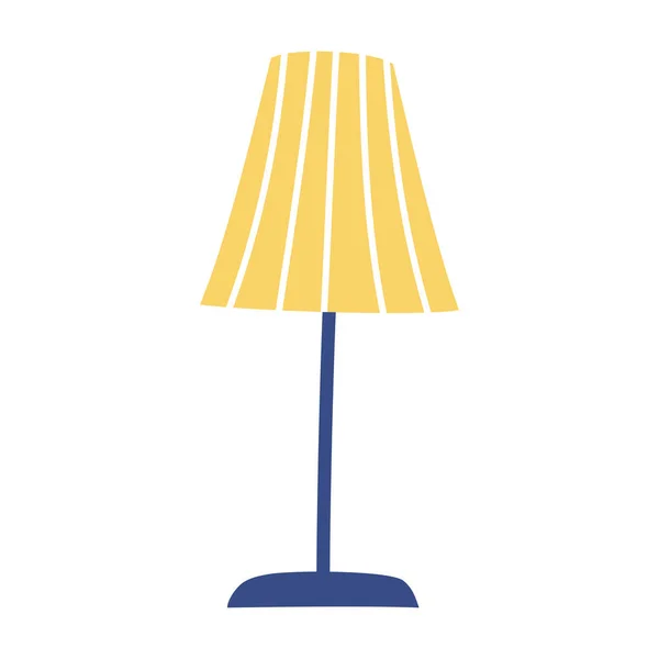 Lampe lumière décoration isolé icône fond blanc — Image vectorielle
