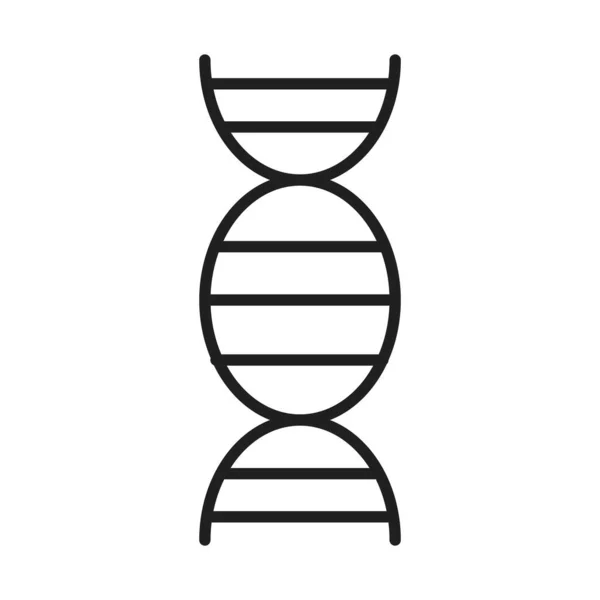 Science molécule dna santé médical et hôpital pictogramme ligne style icône — Image vectorielle