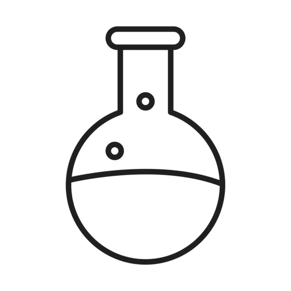 Chemie kádinka zdravotní péče lékařské a nemocnice piktogram linka styl ikony — Stockový vektor