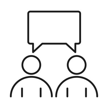 İş adamları iş yönetiminden bahsederek başarılı bir satır biçimi simgesi geliştiriyor