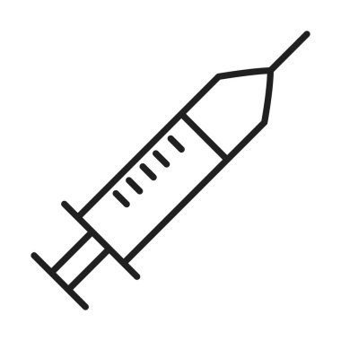 Aşı şırıngası Sağlık Hizmetleri Medikal ve Hastane Pictogram Hattı Biçimi simgesi