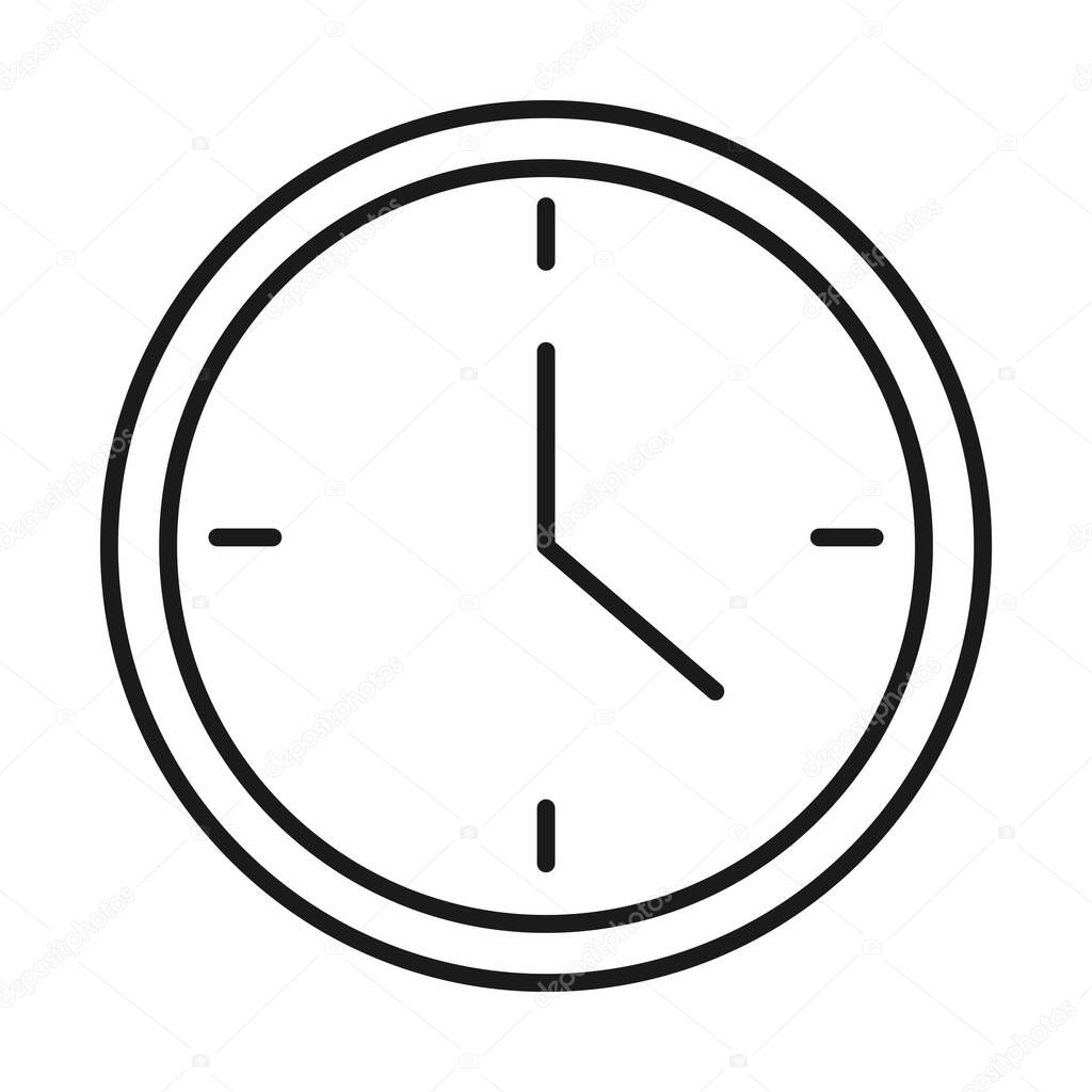 clock time business success line style icon