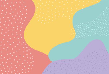 Moda için memphis stili soyut dekorasyon dokusu elementleri