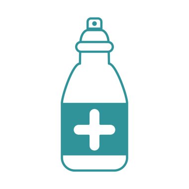 covid 19 koronavirüs, dağıtıcı alkol dezenfektanı, önleme salgını salgını salgın tasarım ikonu