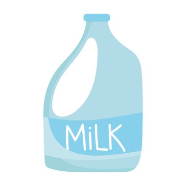 süt şişesi izole edilmiş simge tasarımı beyaz arkaplan