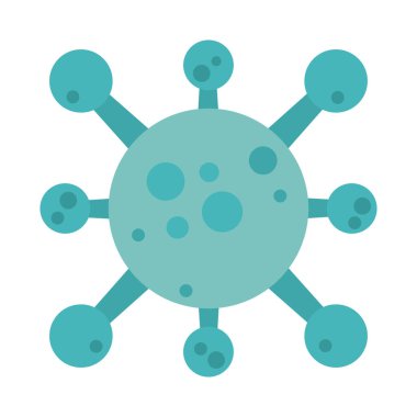 covid 19 koronavirüs, virüs salgını salgını düz tasarım ikonu