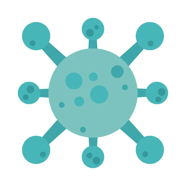 Covid 19 coronavirus, virus outbreak disease pandemic flat design icon — Stock Vector