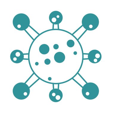 covid 19 koronavirüs, virüs salgını salgını salgın çizgi tasarımı simgesi