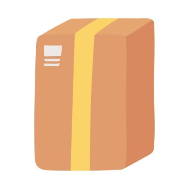 karton kutu kutusu taşıyıcısı izole tasarım simgesi