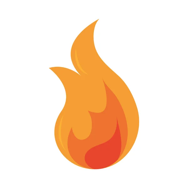 stock vector fire flame burning hot glow flat design icon