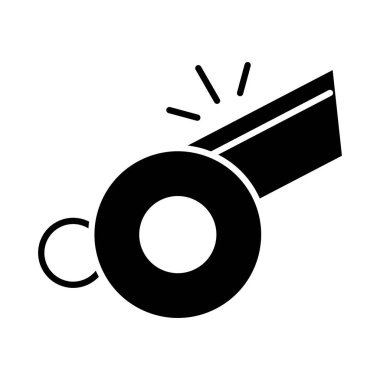 Amerikan futbol hakemi ıslık oyunu sporu profesyonel ve eğlence amaçlı siluet tasarımı simgesi