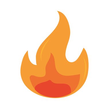Alev alev yanan düz tasarım simgesi