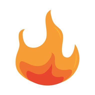 Alev alev yanan düz tasarım simgesi