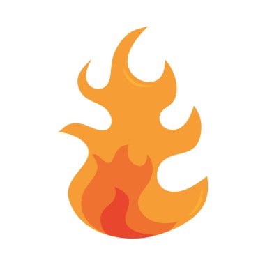 Alev alev yanan düz tasarım simgesi