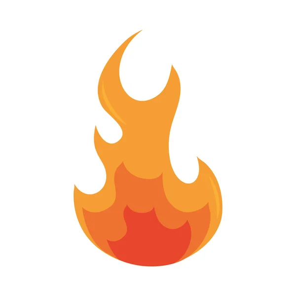Полум'я палаючого гарячого сяйва плоский іконка дизайну — стоковий вектор