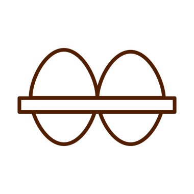 sağlıklı yiyecekler taze besin yumurtaları kutu satırı biçiminde simge