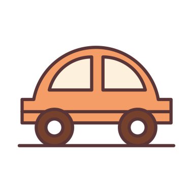 bebek şirin küçük araba oyuncağı, yeni doğan davet satırına hoş geldin ve tasarım simgesini doldur