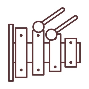 oyuncak ksilofon müzik enstrümanı vurmalı satır simgesi