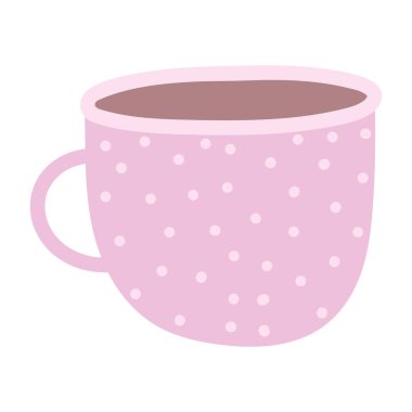 Kahve fincanı sıcak içecek izole tasarım simgesi beyaz arkaplan