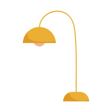 zemin lambası dekorasyonu izole edilmiş tasarım simgesi beyaz arkaplan