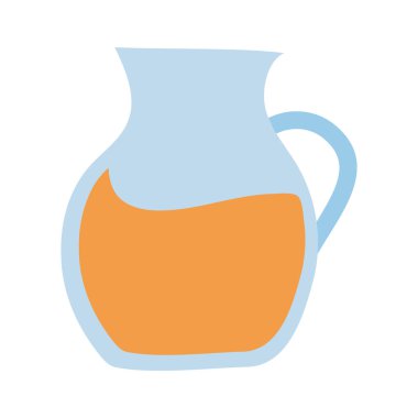 Meyve suyu izole edilmiş cam kavanoz tasarım beyaz arkaplan