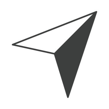 pusula gülü navigasyon ok ekipmanı ok çizgi tasarımı simgesi