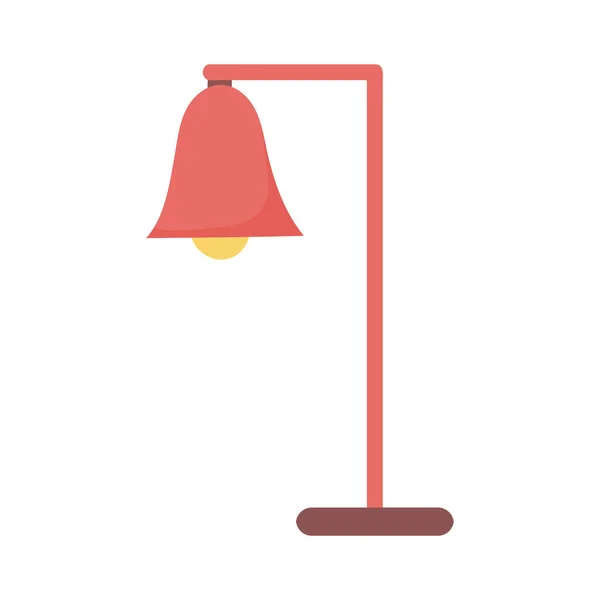 Decoración lámpara de pie diseño aislado icono fondo blanco — Vector de stock