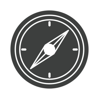 pusula gülü konumlandırma ekipman siluet tasarım simgesi