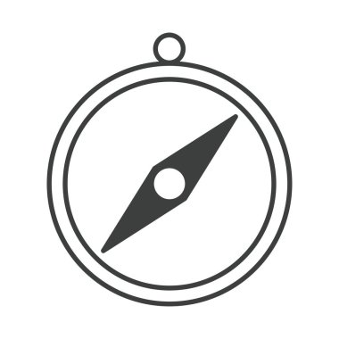 pusula gülü navigasyon kartografi ekipman hattı tasarım simgesi